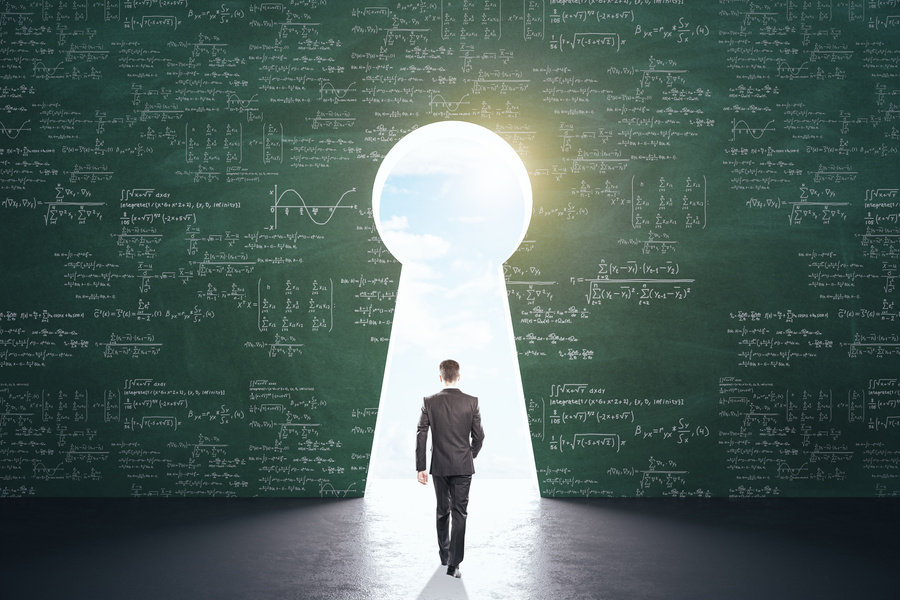 Math, algorithm and complex concept.